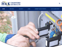 Tablet Screenshot of handkcrawfordelectricalltd.co.uk